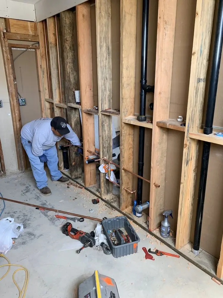 Commercial rough-in plumbing for Gas Line Repair in Aikin